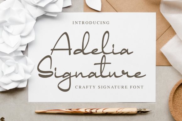 Adelia Signature: A Web Designer's Review of This Playful Script Font