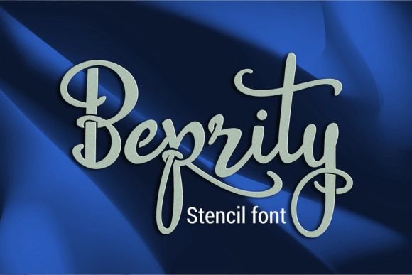 Beprity Stencil: A Script Font That Brings Handmade Products to Life