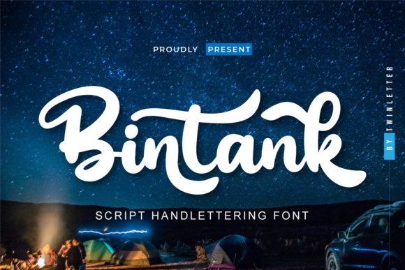 Bintank: A Playful Script Font for Everyday Business Branding