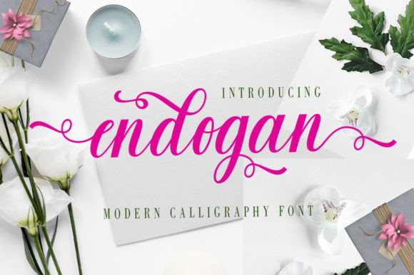 Endogan Font: A Handwritten Typeface for Friendly Small Business Branding