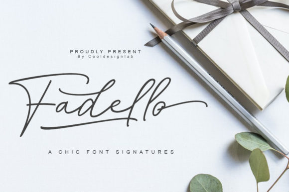 Fadello: A Script Font That Brings Warmth to Editorial Design