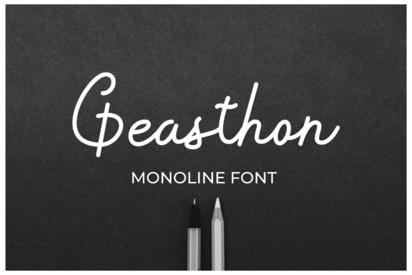 Geasthon: A Casual Script Font for Modern Web Design