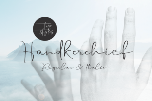 Handkerchief Font Brings Warm Handwritten Charm to Handmade Products