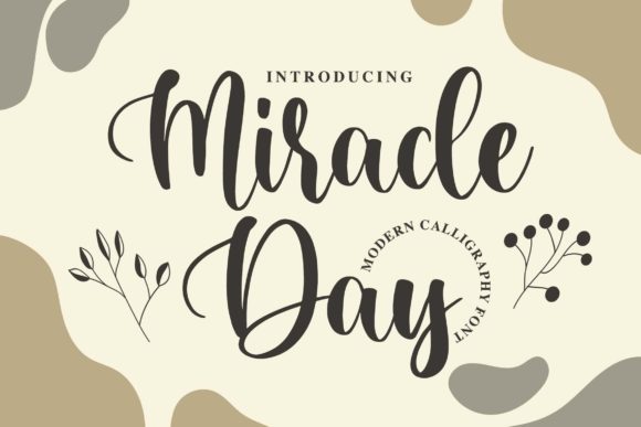 Miracle Day: A Handwritten Script Font for Editorial Design