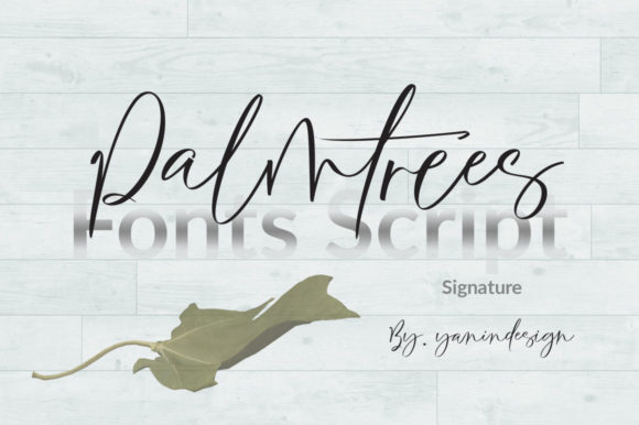 Palmtrees: A Handwritten Font for Crafters and Product Makers