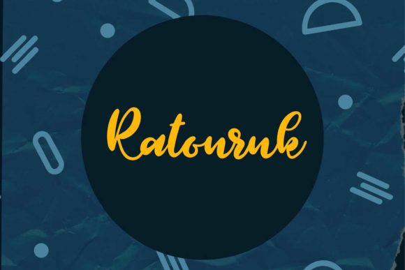 Ratouruk: A Playful Script Font for Handmade Labels, Packaging, and Creative Products