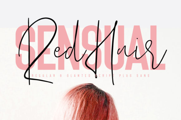 Red Hair Sensual Duo: A Typeface Pairing for Editorial Design