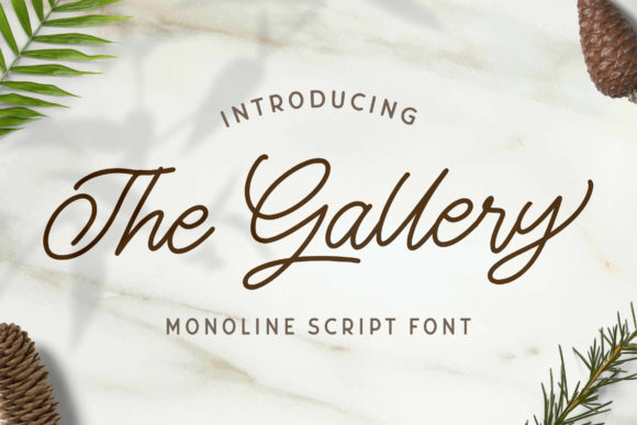 The Gallery Font: A Monoline Script for Modern Web Design