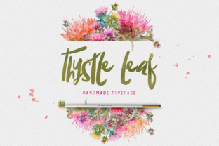 Thysle Leaf: A Bold Display Font for Small Business Branding